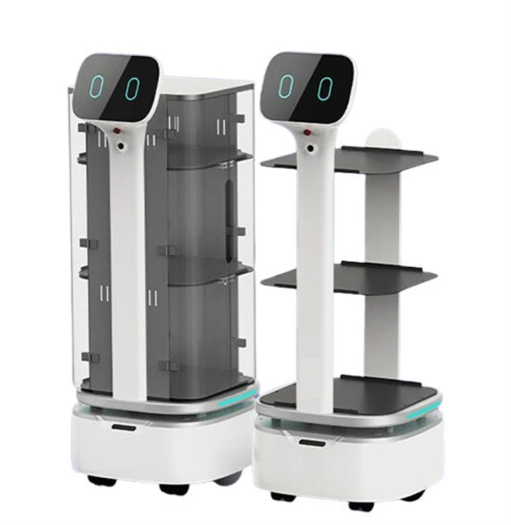 Food Delivery Robot in Restaurant factory