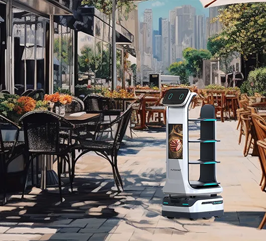 Az AutoXing Mars intelligens kézbesítő robot a japán hirosimai kiállításon debütál, csúcstechnoló...